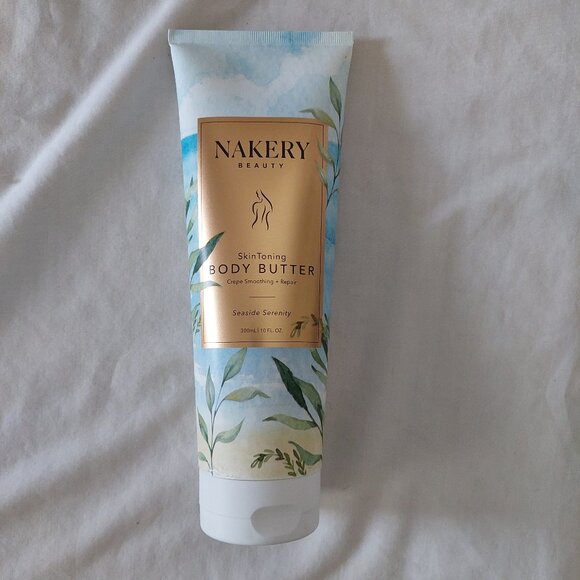 Nakery Beauty Skin Toning Body Butter crepe smoothing SEASIDE SERENITY 10 oz - Picture 1 of 2